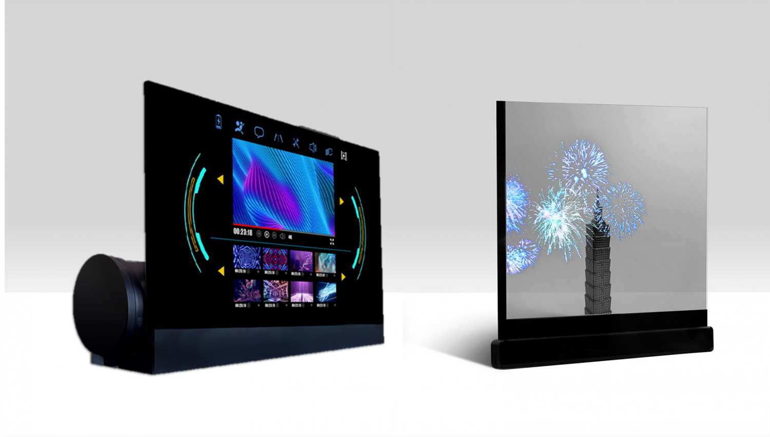 可卷式、折迭性、高透明